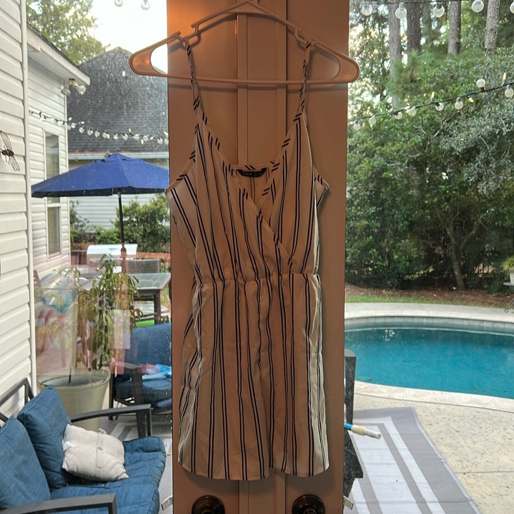 SHEIN striped Romper